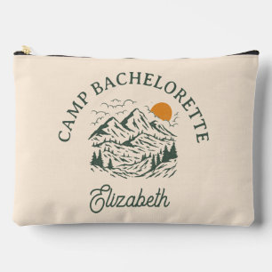 Camp Bachelorette Retro Individuelle Name Zubehörtasche