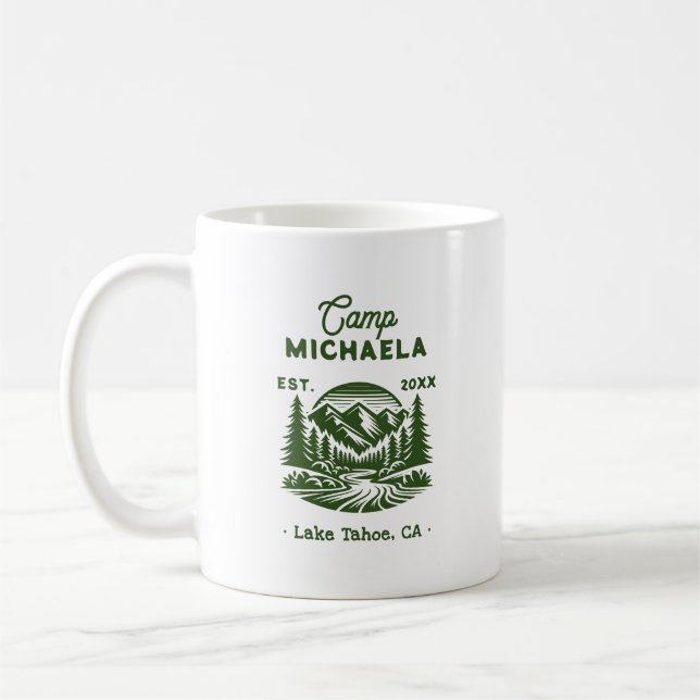 Camp Bachelorette Retro Kaffeetasse (Links)
