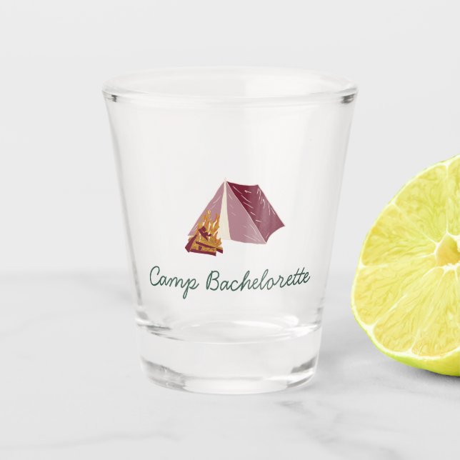 Camp Bachelorette Schnapsglas (Vorderseite)