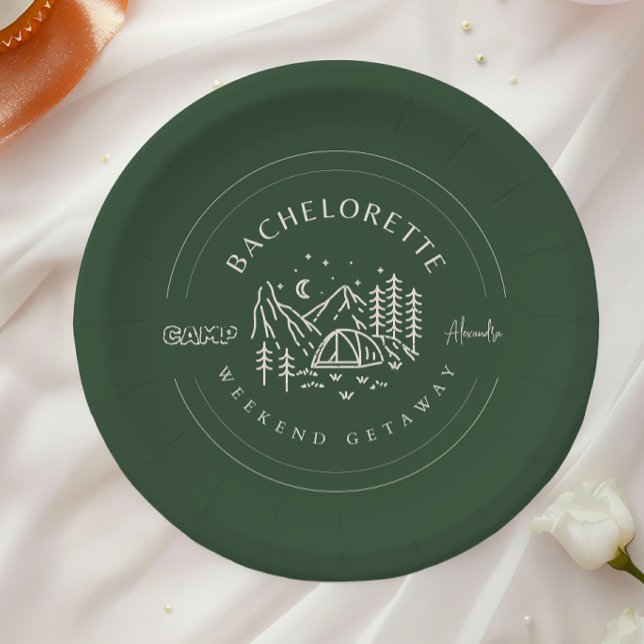 Camp Bachelorette Weekend Pappteller (Von Creator hochgeladen)
