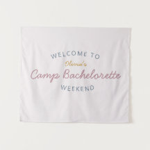 Camp Bachelorette Weekend Tapisserie-Dekoration