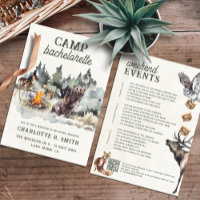 Camp Bachelorette Weekend Tour Modern Party
