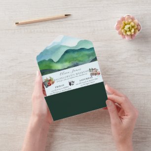 Camp Bachelorette Wochenende All In One Einladung