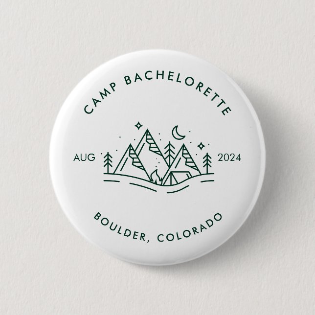 Camp Bacheloretto Round Button (Vorderseite)