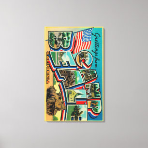 Camp Beale, Kalifornien - Große Briefszenen Leinwanddruck