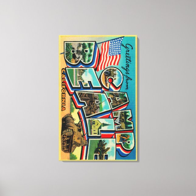 Camp Beale, Kalifornien - Große Briefszenen Leinwanddruck (Vorderseite)