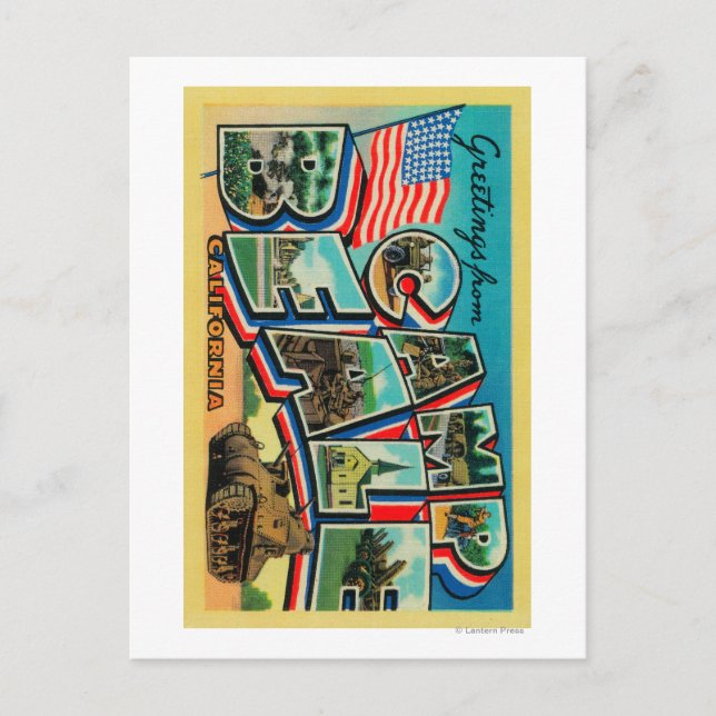 Camp Beale, Kalifornien - Große Briefszenen Postkarte (Vorderseite)