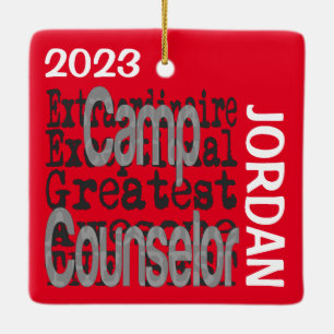 Camp Berater Extraordinaire CUSTOM Keramikornament