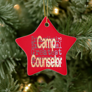 Camp-Berater Keramik Ornament