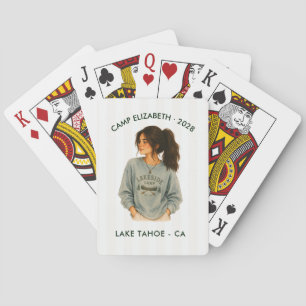 Camp Bride Lakeside Personalisierte Junggesellinne Spielkarten