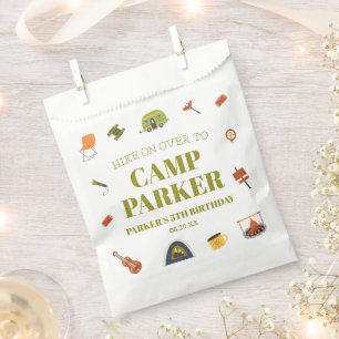 Camp Camping Camper Geburtstagsparty Geschenktütchen