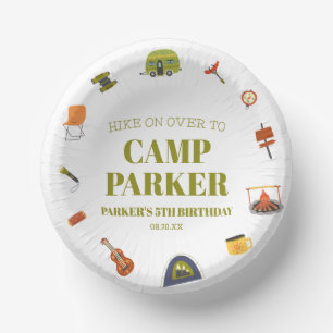Camp Camping Camper Geburtstagsparty Pappteller
