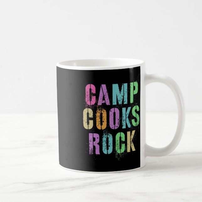 Camp Cooks Rocks Funny Campground Koch Crew Campsi Kaffeetasse (Rechts)