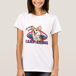 CAMP CORGI Grüße flach.tif T-Shirt
