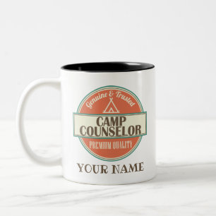 Camp Counselor Personalisiert Zweifarbige Tasse