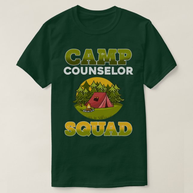 Camp Counselors Squad Camping Grafikgeschenk für C T-Shirt (Design vorne)