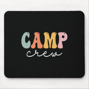 Camp Crew Retro Groovy Vintage Glücklicher erster Mousepad