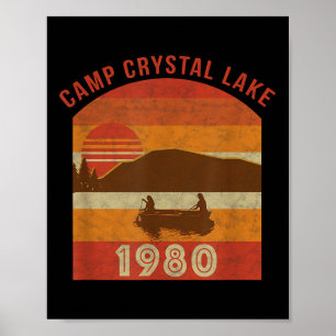 Camp Crystal Lake 1980 Vintage Halloween-Geschenke Poster