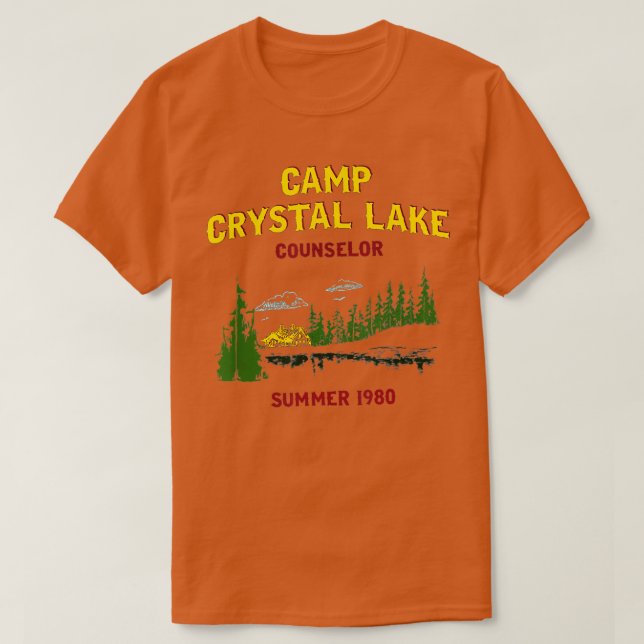 Camp Crystal Lake Counselor Sommer 1980 Männer Fra T-Shirt (Design vorne)
