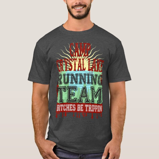 Camp Crystal Lake Laufteam T-Shirt (Vorderseite)