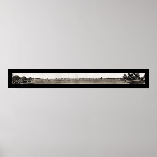 Camp Deneen Elgin Foto 1909 Poster (Vorne)