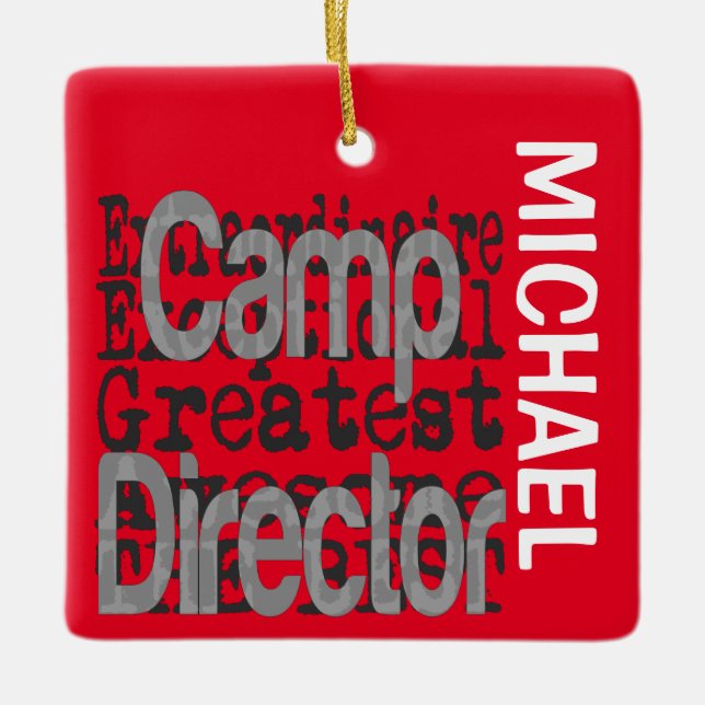 Camp Director Extraordinaire CUSTOM Keramikornament (Vorderseite)