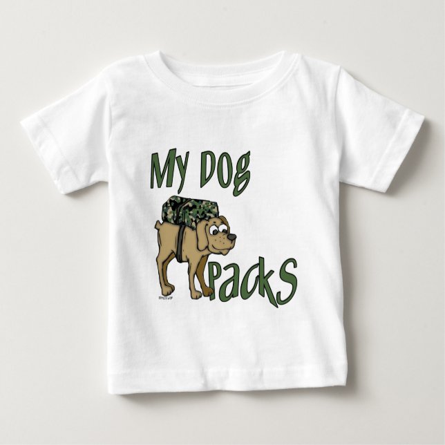 Camp Dog Baby T-shirt (Vorderseite)