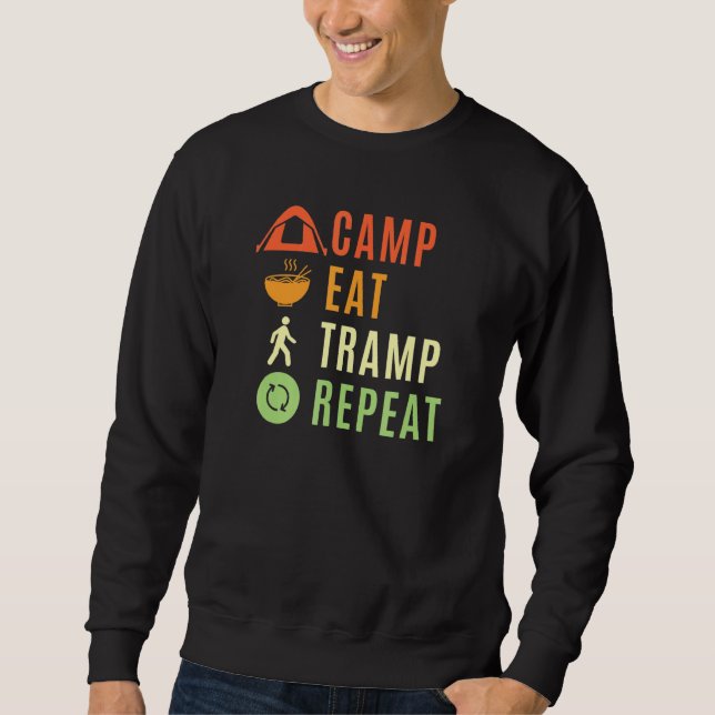 Camp Eat Tramp Wiederholung Sweatshirt (Vorderseite)