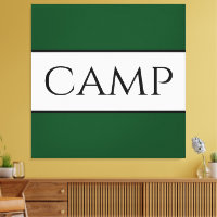 CAMP Fett farbenfrohe dunkelgrüne Streifen Text