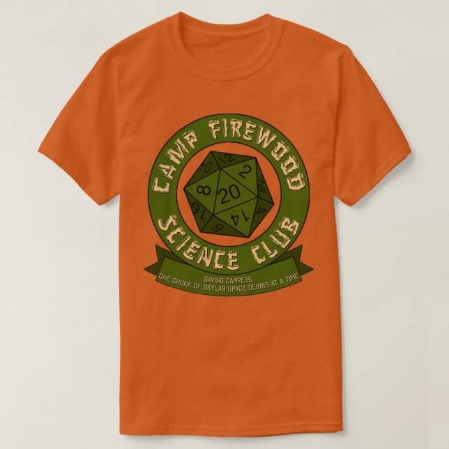 Camp Firewood Science Club  T-Shirt (Design vorne)