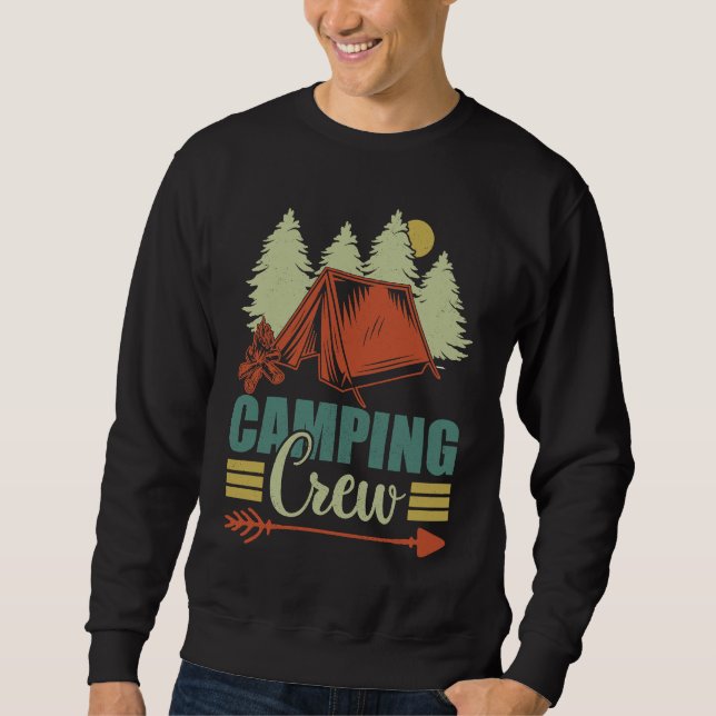 Camp  For Campers For Men And Women Retro Camping  Sweatshirt (Vorderseite)
