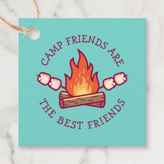 Camp-Freunde sind die besten Freunde Geschenkanhänger (Vorderseite)