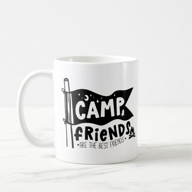 Camp-Freunde sind die besten Freunde Kaffeetasse (Links)