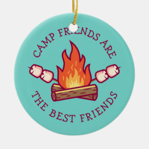 Camp-Freunde sind die besten Freunde Keramik Ornament