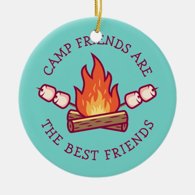 Camp-Freunde sind die besten Freunde Keramik Ornament (Vorne)