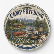 Camp Fryeburg Maine Rustikale Melaminplatte