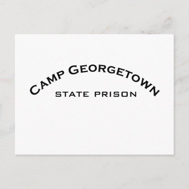 Camp Georgetown Staat Prismenlogo Postkarten (Vorderseite)