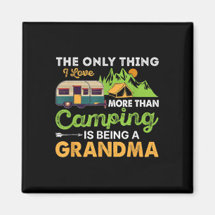 Camp Grandma Retro Vintage Outdoor T-Shirt Damen C Magnet