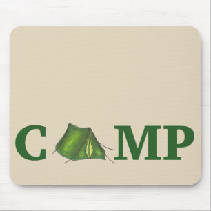 CAMP Green Camping Outdoor Zent Wandern Sommerlage Mousepad