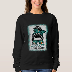 Camp Hair Don t Care Damen Camper Camping Unordent Sweatshirt