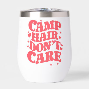 Camp Hair Don't Care Sommer Camping Mädchen Groovy
