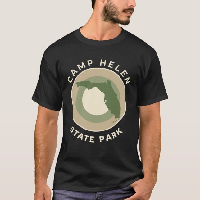 Camp Helen State Park Florida Bullseye FL Souvenir T-Shirt (Vorderseite)