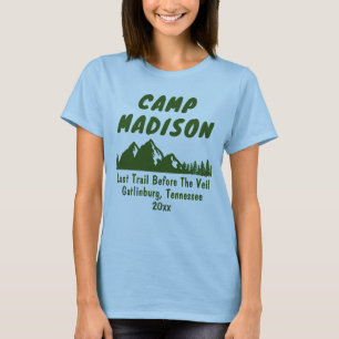 Camp Junggeselinnen-Abschied Camping Wandern T-Shirt