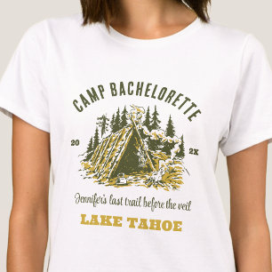 Camp Junggeselinnen-Abschied Family Camping Trip C T-Shirt
