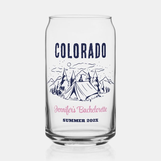 Camp Junggeselinnen-Abschied Girls Trip Custom Cam Dosenglas (Vorderseite)