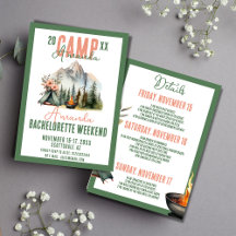 Camp Junggeselinnen-Abschied Itinerary Weekend