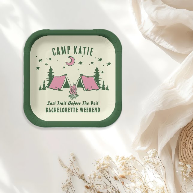 Camp-Junggeselinnen-Abschied Pappteller (Von Creator hochgeladen)