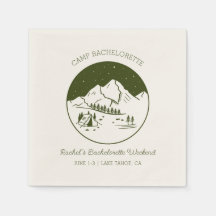 Camp Junggeselinnen-Abschied Theme Napkins