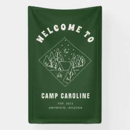 Camp Junggeselinnen-Abschied Willkommen Banner