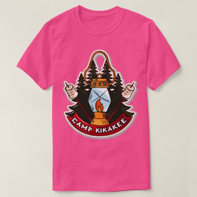 Camp Kikakee von Ernest geht ins Lager T-Shirt (Design vorne)